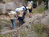 04 My Crew Carrying Our Camping Equipment And Provisions Up The Nar Phu Khola Gorge